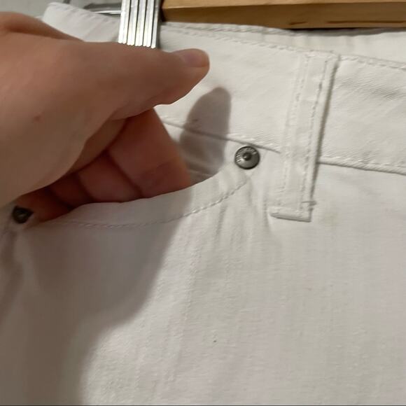 Mango Atice White Skinny Jeans Low Rise Y2K Womens 2 Casual Zip Fly Classic - Picture 5 of 10